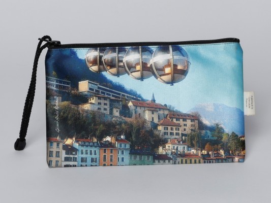 Grenoble-Bastille Cable car Clutch Bag-圖片