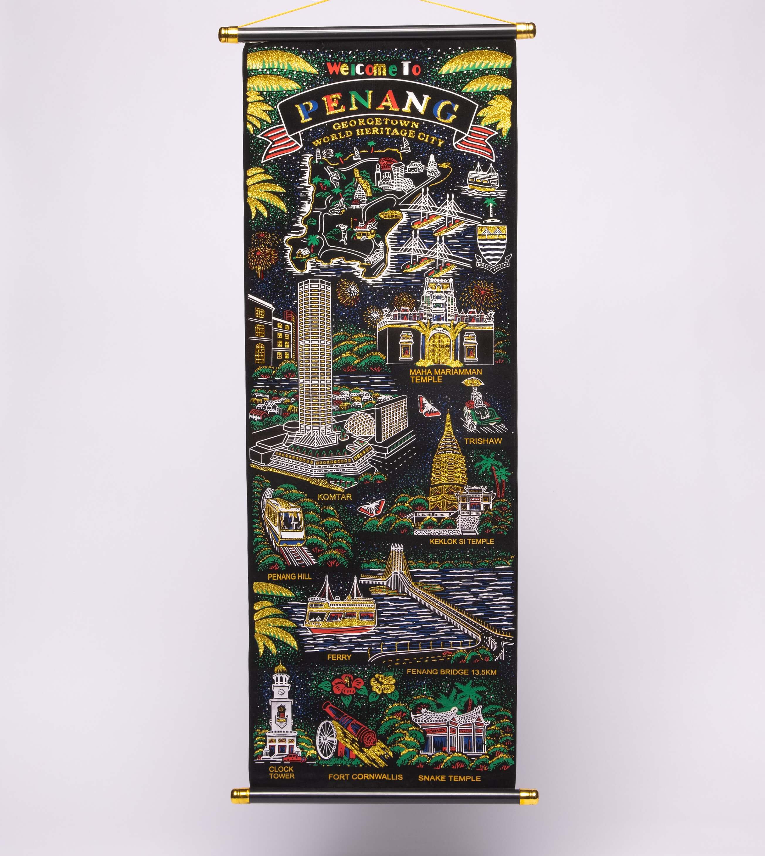 檳城地標掛軸-圖片