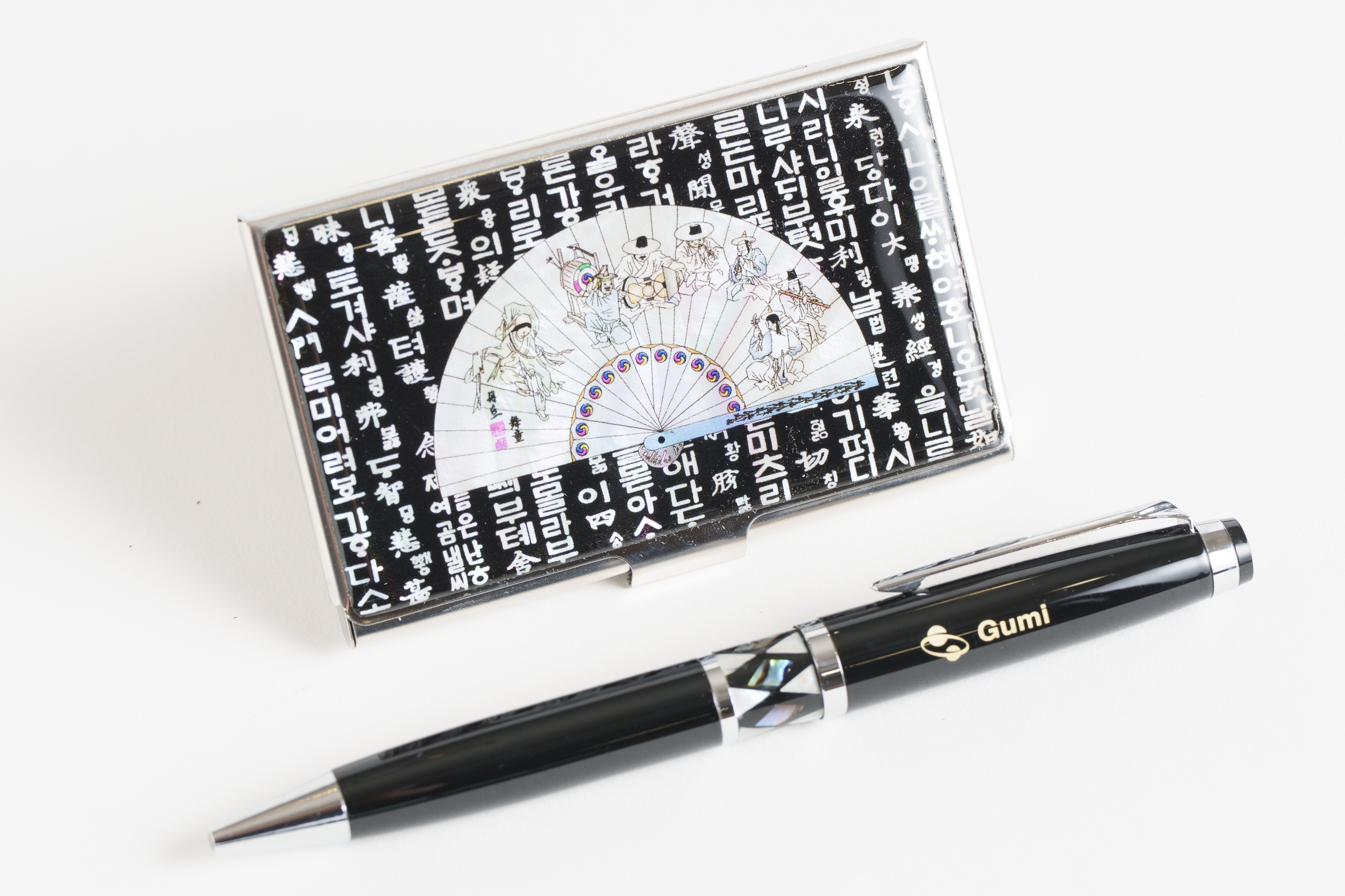 名片夾與鋼珠筆—電子工業城龜尾市-圖片