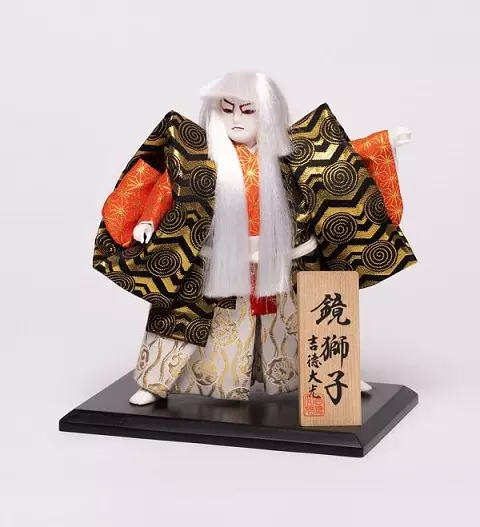 Kabuki Kagamijishi Figurine-圖片