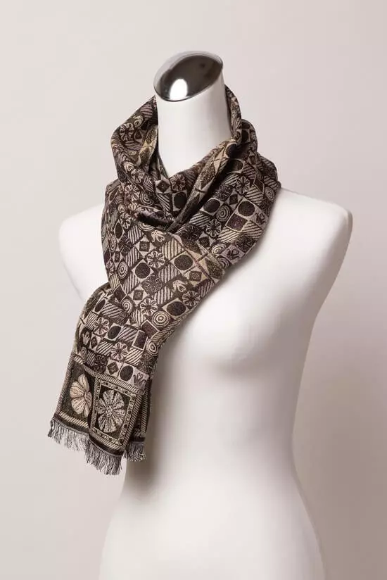 French printed scarf圖片