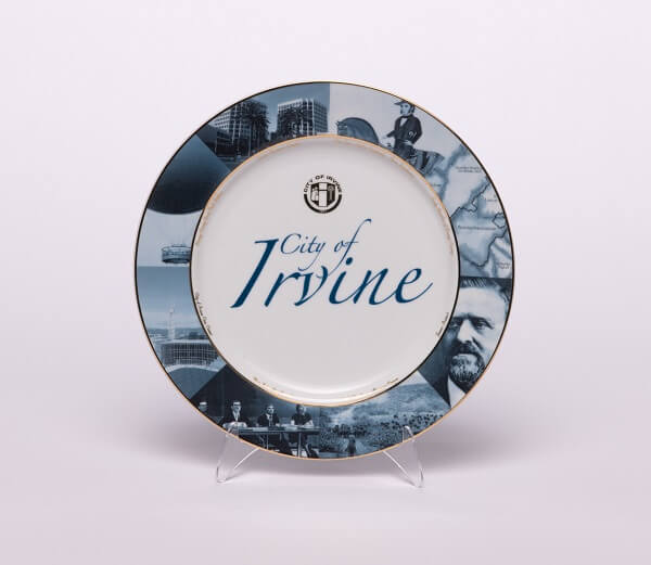 Irvine Commermorative Plate