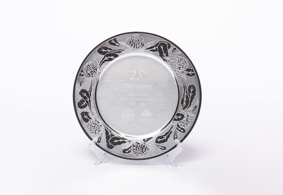 25th Anniversary Silver Plate
