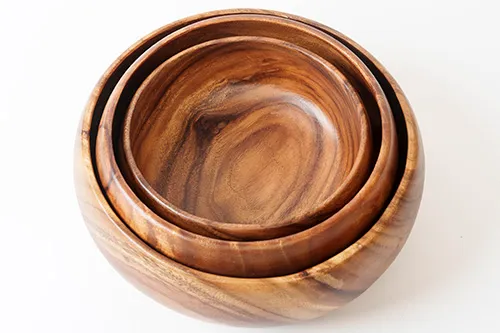 木質碗三件組