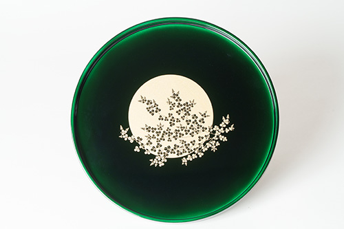 Tamamushi-Nuri Lacquerware Plate